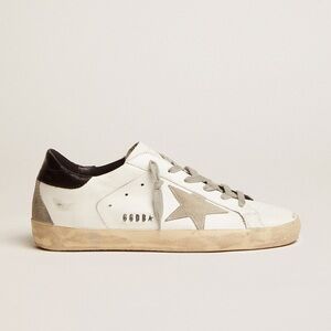 Golden Goose White and Gray Sneakers